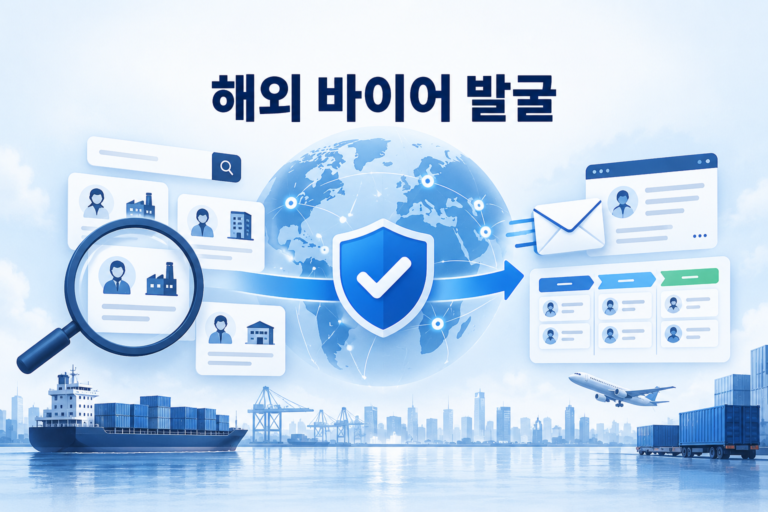 해외 바이어 발굴 과정에서 바이어를 찾고 검증한 뒤 이메일로 연락하고 관리하는 방법
